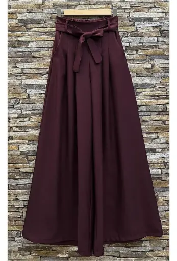 [XY_25171M] PANTALON TESSA BORDEAUX